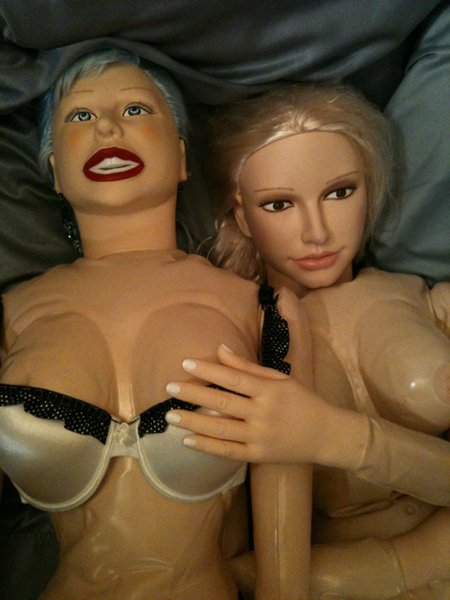 Hannah makes a move on Chanti's bra - thats why she is so popular she makes other dollies naked