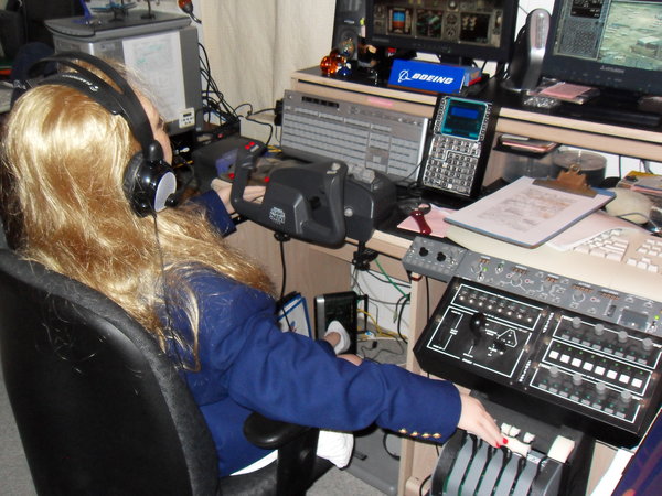 Captain Melody, during cruise phase, FL260...