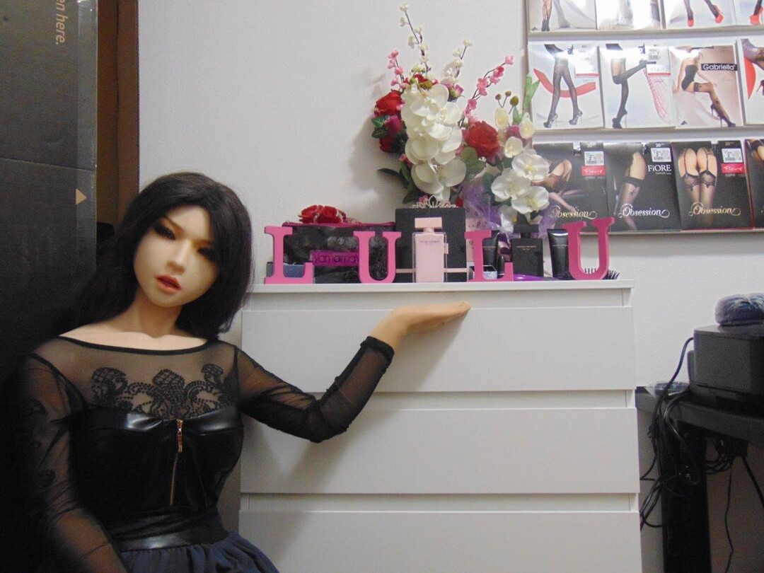 Here's my Lulu with her personalized drawer with bras, panties, tops, skirts and some pants.