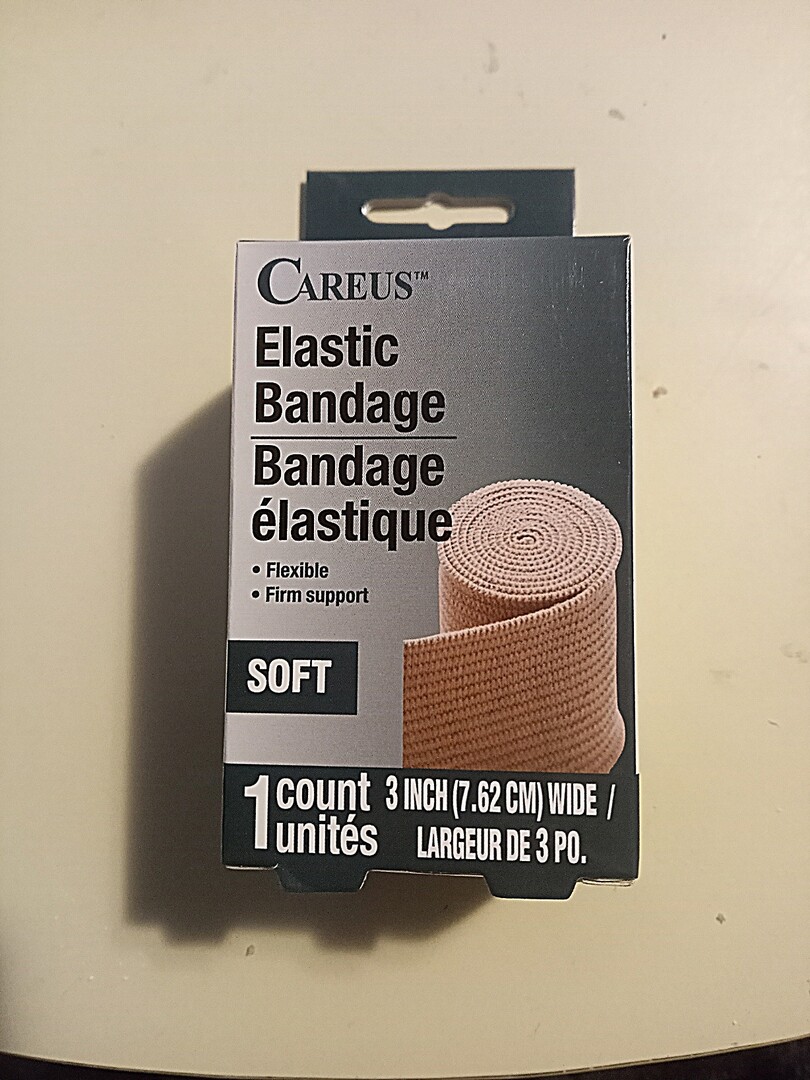 Non adhesive elastic bandage from the dollar store