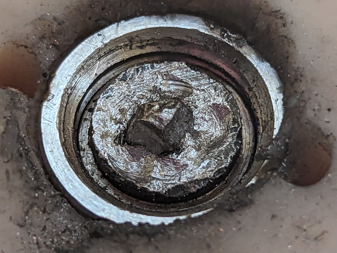 stuck pop-in connector bolt