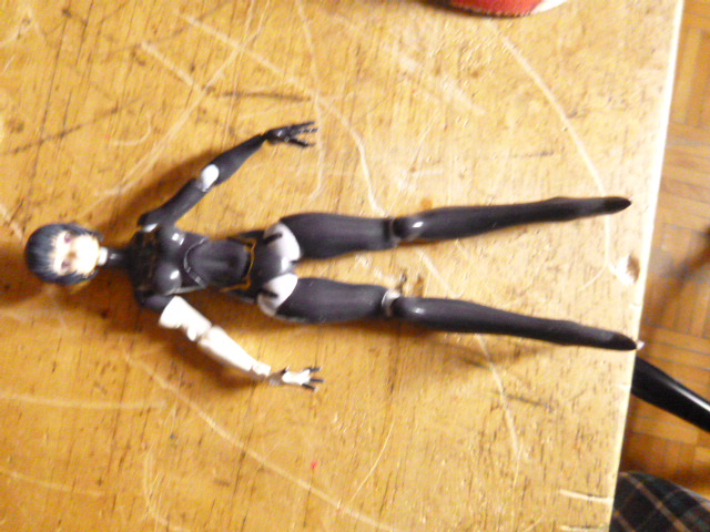 figure i used as template. the joints are beyond perfect since they will be apart from the body and covered with black waterproof tissue.