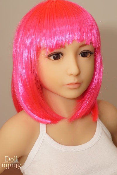 Koi on body style DH138 with brown eyes, light skin tone and custom wig