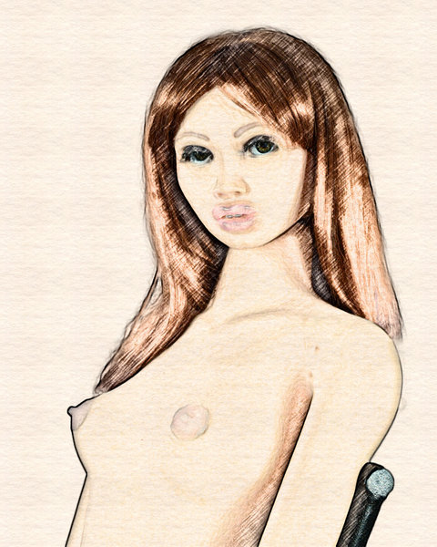 Topless Chloe Colored Sketch.jpg