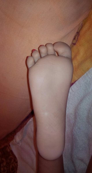 Sarah's foot