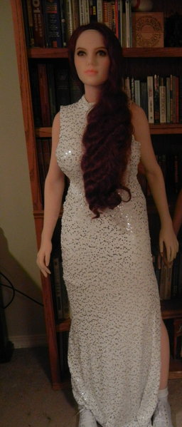 Making her New Year's debut in a gown, Cheryl