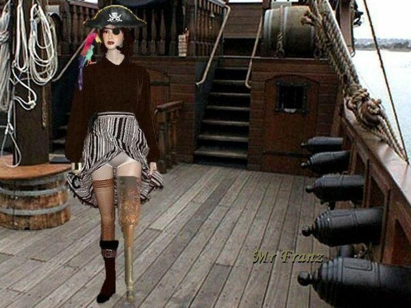 Arrr.... Suzy makes a right pirate!