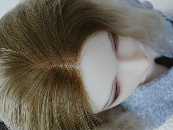 close up of lace front