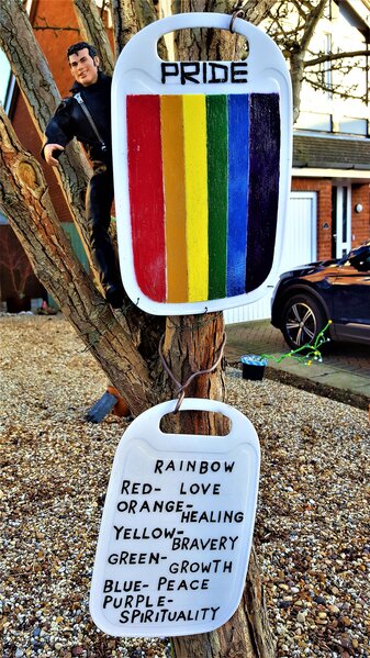 Out & Proud Tom with Gay Pride flag in my front garden.jpg