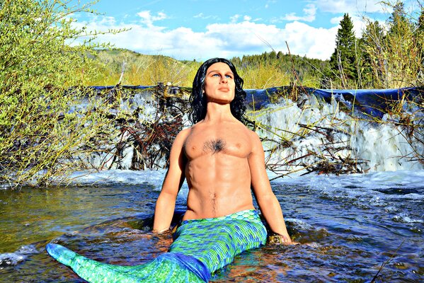 The Beaver Creek Merman Soaking up some Rays!