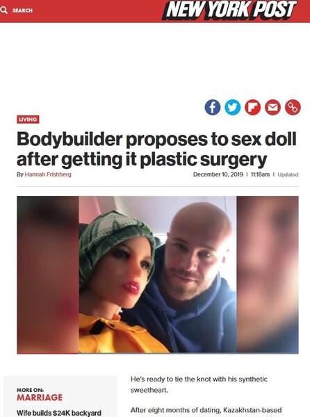 2019-12-10 NY Post - Bodybuilder proposes to sex doll.jpg