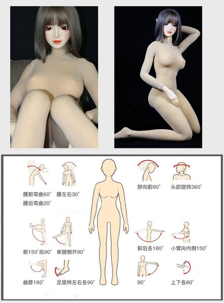 Movement and picture of doll with bodysuit (not included)