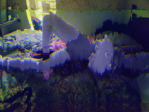 Glitched version (I made it in Photoshop)